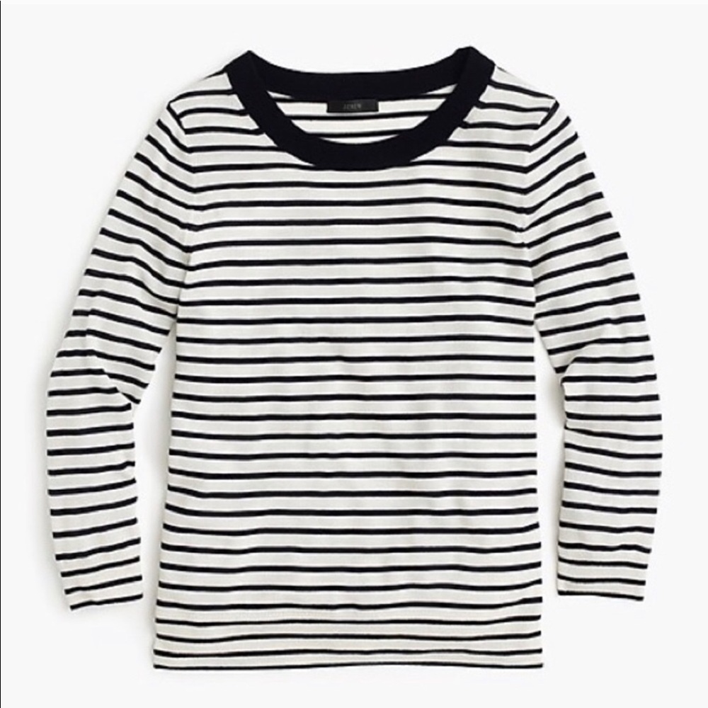 J Crew Striped Tippi Sweater